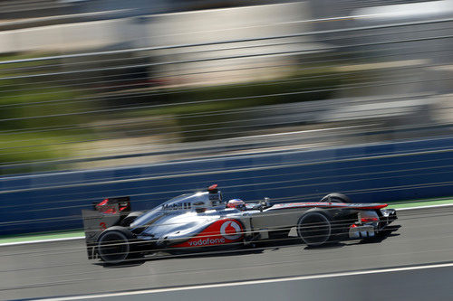 Jenson Button se quedó lejos en la Q3 del GP de Europa 2012
