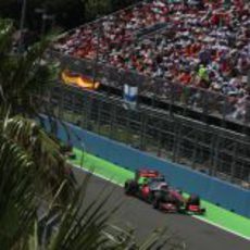 Jenson Button terminó octavo en el GP de Europa 2012