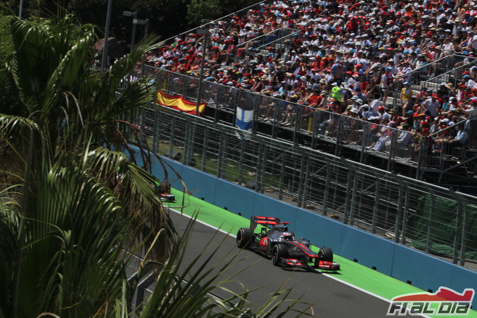 Jenson Button terminó octavo en el GP de Europa 2012