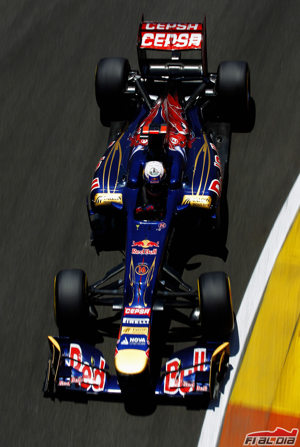 Daniel Ricciardo completa el GP de Europa 2012