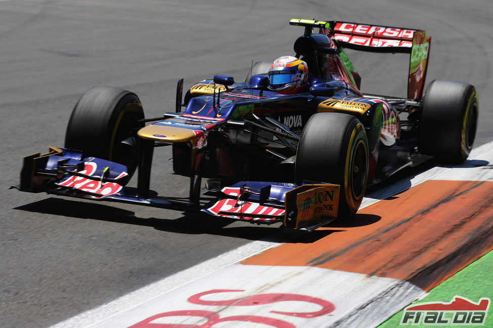 Jean-Eric Vergne no logró terminar el GP de Europa 2012