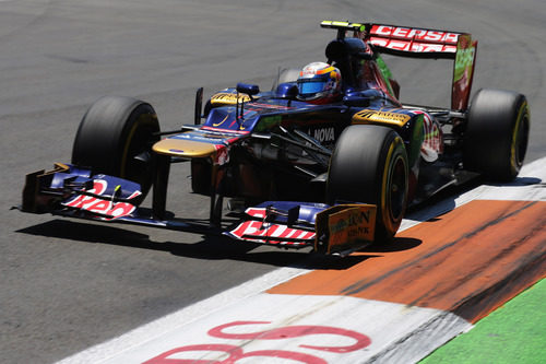 Jean-Eric Vergne no logró terminar el GP de Europa 2012