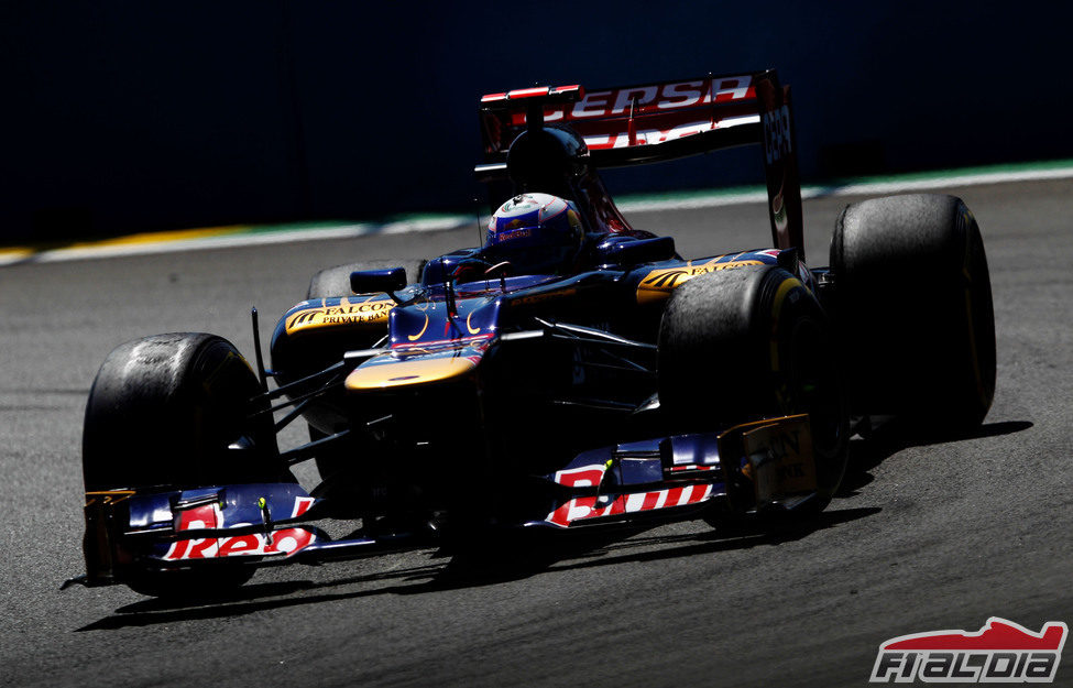 Daniel Ricciardo en la clasificación del GP de Europa 2012