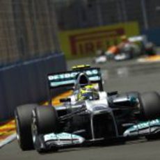 Nico Rosberg terminó sexto en el GP de Europa 2012