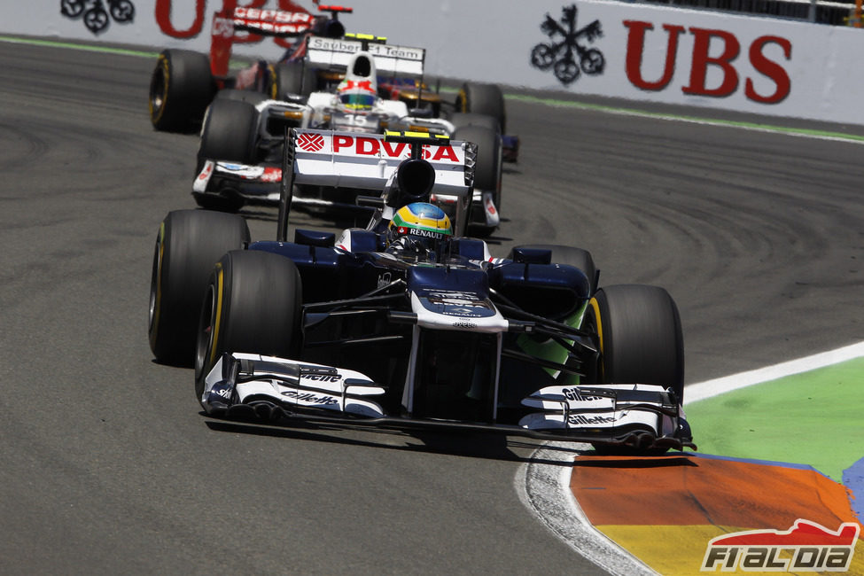 Bruno Senna completa el GP de Europa 2012