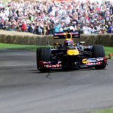 Mark Webber también rodó con el Red Bull en Goodwood