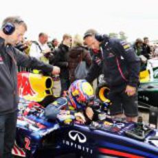 Mark Webber se sube al Red Bull en Goodwood