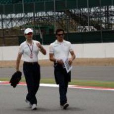 Luis Pérez-Sala y Pedro de la Rosa en Silverstone