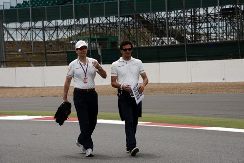 Luis Pérez-Sala y Pedro de la Rosa en Silverstone