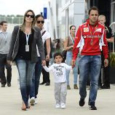 Felipe Massa y familia