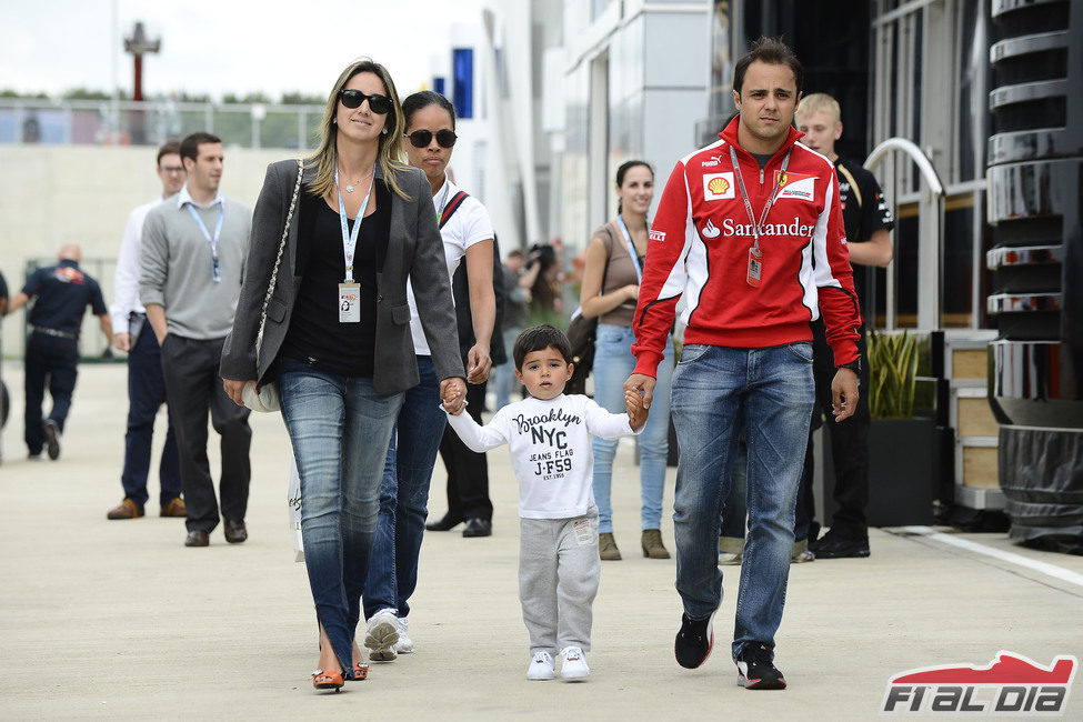 Felipe Massa y familia
