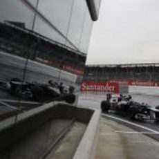 Valtteri Bottas rueda en Silverstone