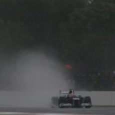 Pastor Maldonado rueda con el FW34 en Silverstone