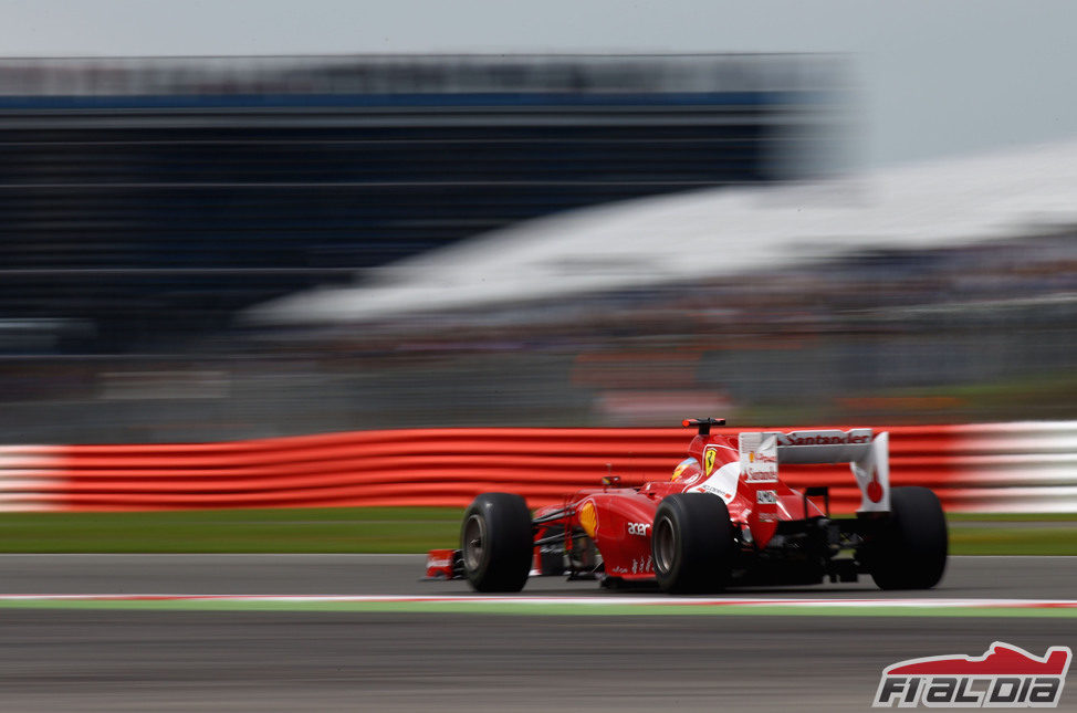 Fernando Alonso en la clasificación del GP de Gran Bretaña 2012
