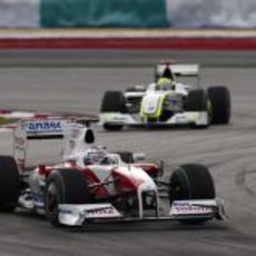 Trulli pelea con Button