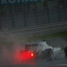Barrichello bajo la lluvia