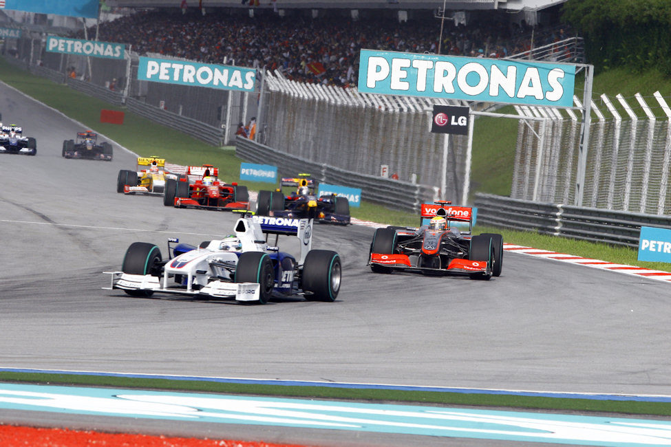 Heidfeld en el GP de Malasia