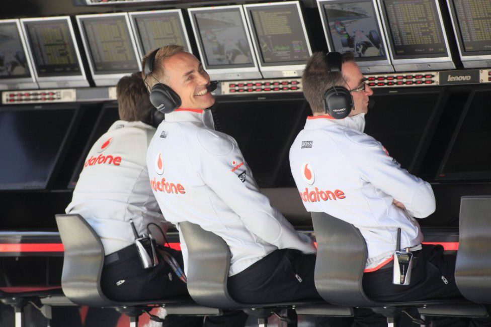 Muro de McLaren durante los entrenamientos de China