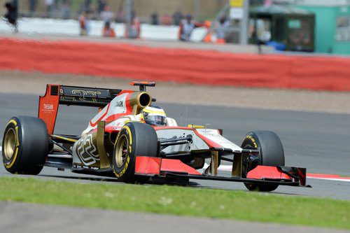 Pedro de la Rosa con su F112 durante el GP de Gran Bretaña 2012