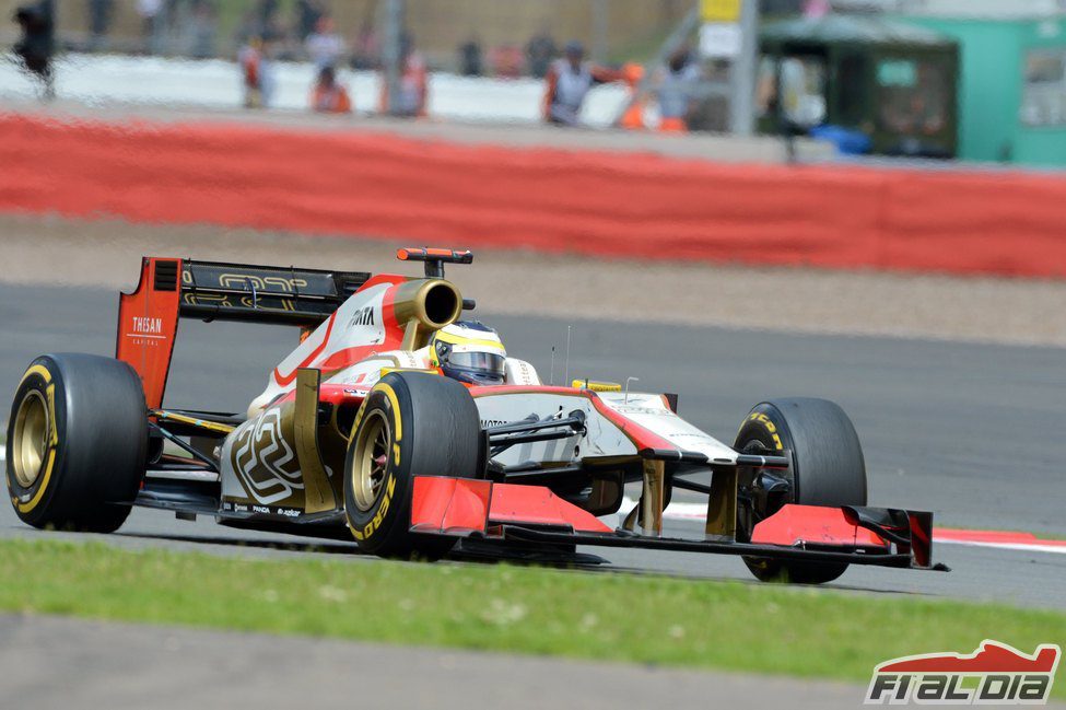 Pedro de la Rosa con su F112 durante el GP de Gran Bretaña 2012