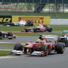 Felipe Massa terminó cuarto en la carrera de Silverstone