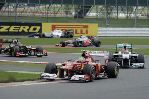 Felipe Massa terminó cuarto en la carrera de Silverstone