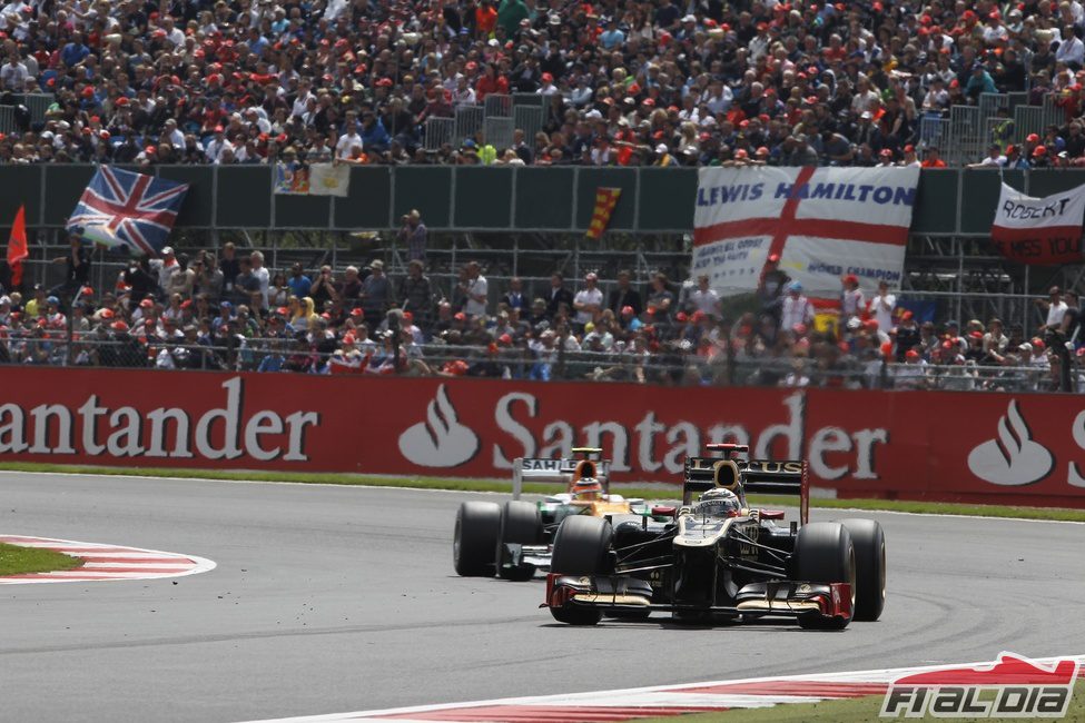 Kimi Räikkönen termino quinto en Silverstone