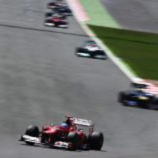 Fernando Alonso lidera del GP de Gran Bretaña 2012