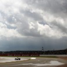 Cielo nublado en Silverstone
