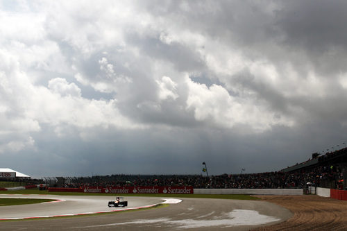 Cielo nublado en Silverstone