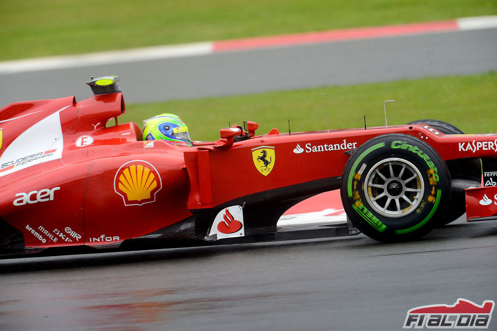 Felipe Massa realizó una buena clasificación en Silverstone