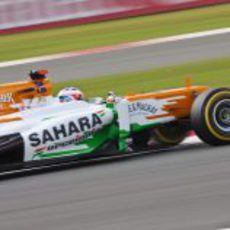 El Force India VJM05 no rindió bien en Silverstone