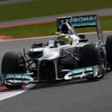 Nico Rosberg durante los Libres 3 del GP de Gran Bretaña 2012