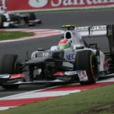 Sergio Pérez rueda con los blandos en los Libres 3