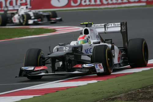 Sergio Pérez rueda con los blandos en los Libres 3