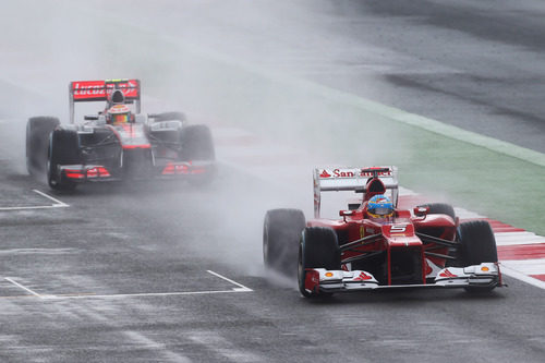 Hamilton persigue a Alonso en la clasificación de Gran Bretaña 2012
