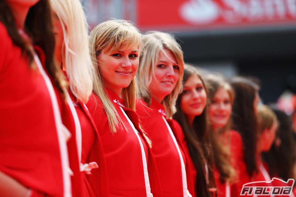 'Pit babes' del GP de Gran Bretaña 2012