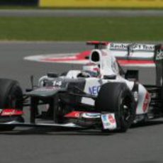 Kamui Kobayashi rueda sin presión GP Gran Bretaña 2012