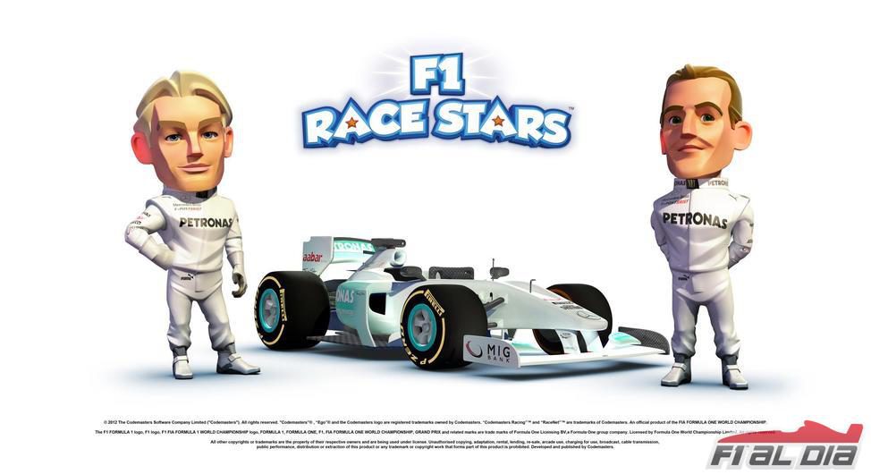 Equipo Mercedes en 'F1 Race Stars'