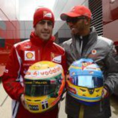 Fernando Alonso y Lewis Hamilton juntos en Gran Bretaña