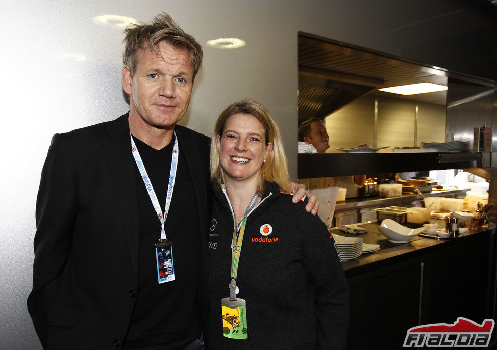 Gordon Ramsay, con McLaren en Silverstone