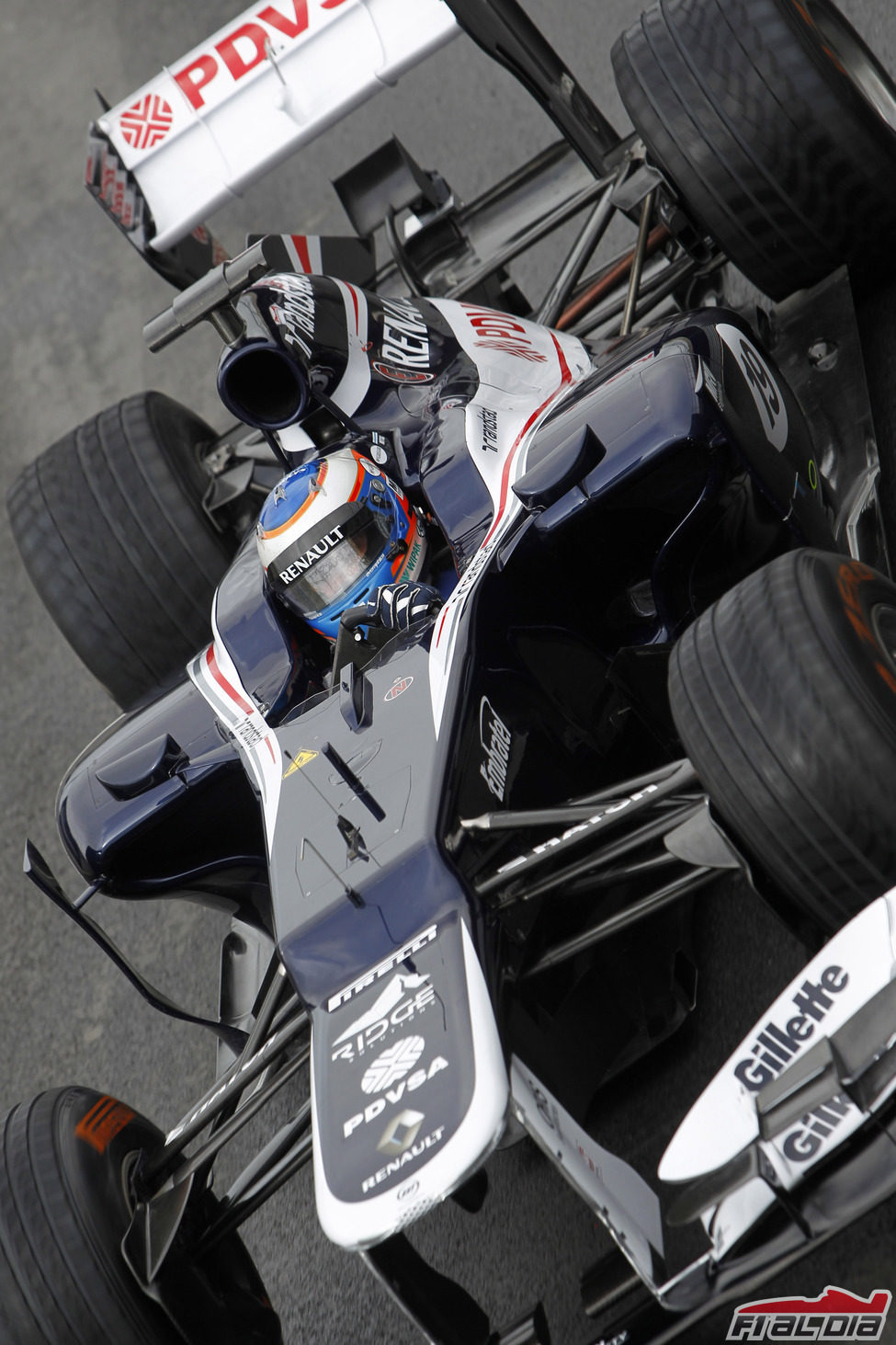 Valtteri Bottasl al volante del FW34