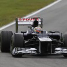 Pastor Maldonado prueba el FW34 en Hockenheim