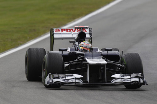 Pastor Maldonado prueba el FW34 en Hockenheim