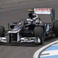 Valtteri Bottas rodó en los Libres 1 del GP de Alemania 2012