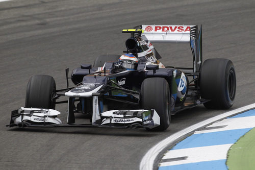 Valtteri Bottas rodó en los Libres 1 del GP de Alemania 2012