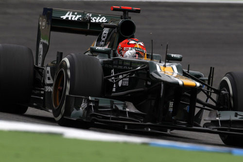 Heikki Kovalainen prueba el CT01 en Hockenheim