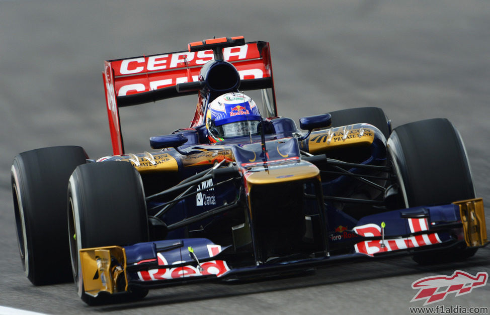 Daniel Ricciardo rueda con el STR7 en los Libres de Hockenheim