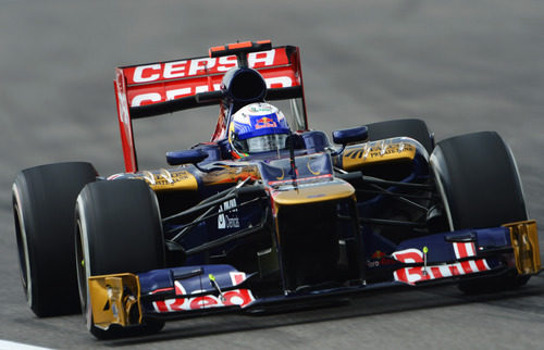Daniel Ricciardo rueda con el STR7 en los Libres de Hockenheim