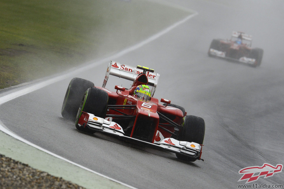 Felipe Massa sucumbió en una Q2 con condiciones cambiantes